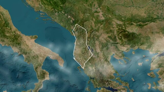 Albania Country Animation 1080 footages