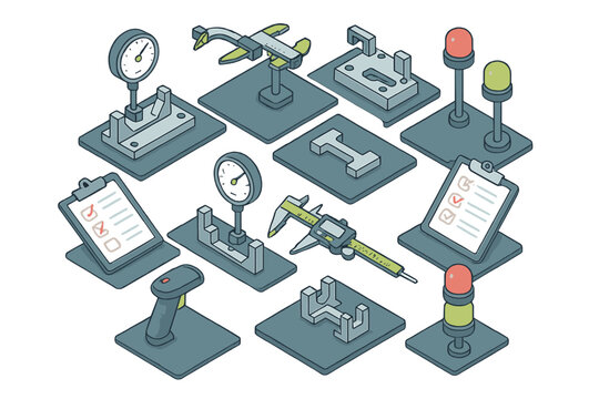 Quality control and precision measurement tools for industrial manufacturing and engineering