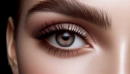 Obraz premium A minimalist no-makeup look, Ai generated image