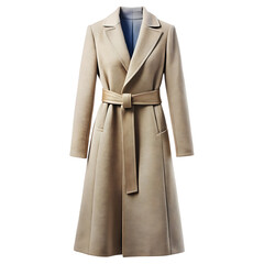 Elegant Winter Wool Dress Icon Isolated Transparent.