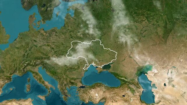 Ukraine Country Animation 1080 footages