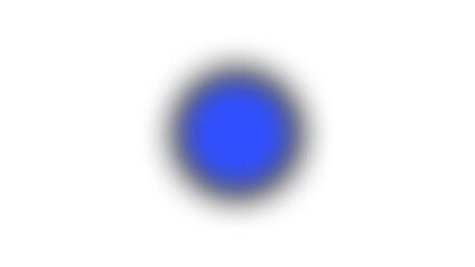 Blurred Blue Glow Effect PNG Soft Cool Radiant Circular Light