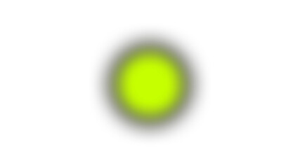 Blurred Neon Green Glow Effect PNG Soft Circular Luminous Light