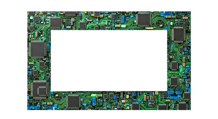 electronic circuit board on transparent background | electronic circuit board | computer memory card | computer memory module