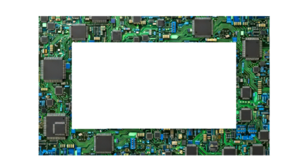 electronic circuit board on transparent background | electronic circuit board | computer memory card | computer memory module