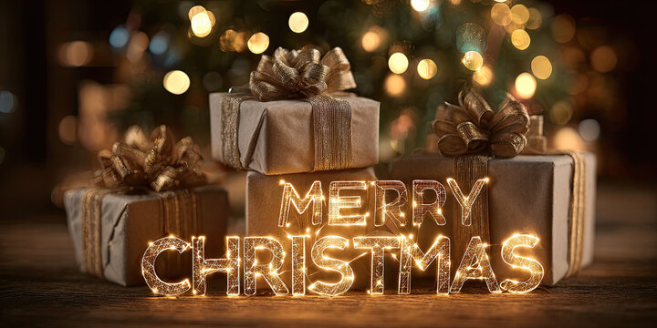 Christmas gifts. Merry Christmas.