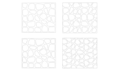 Paving and Wall Texture Vector Patterns: Stone, Brick, Tile, Geometric, Pebble, Crazy Paving Designs