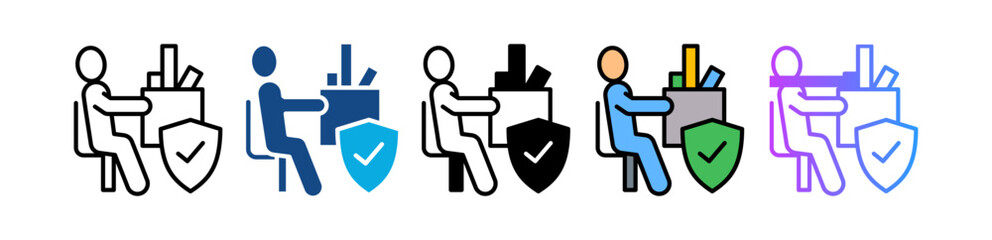 Job Loss Insurance multiple icon