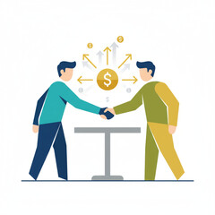 Successful Business Deal and Partnership Handshake