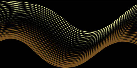 Luxurious golden background with satin drapery. 3d illustration, 3d rendering modern