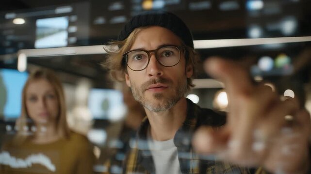 Wide-angle shot of distributed team interacting in a shared virtual environment, generating ideas and tracking KPIs holographically, symbolizing next-generation remote collaboration, virtual