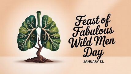 Honor Feast of Fabulous Wild Men Day on January 12 by exploring creativity, masculine energy, nature symbolism, confidence, and expressive artwork celebrating individuality and the uniqueness of fabul