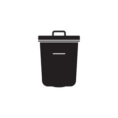 Vector Trash icon isolated on a white background