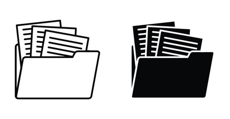 Document archive icon graphic design. Vector icon illustrations © No