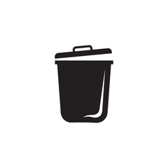 Vector Trash icon isolated on a white background