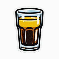 Layered Coffee Drink in Glass