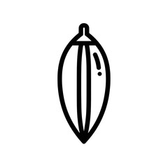 Stylized Cocoa Pod Icon