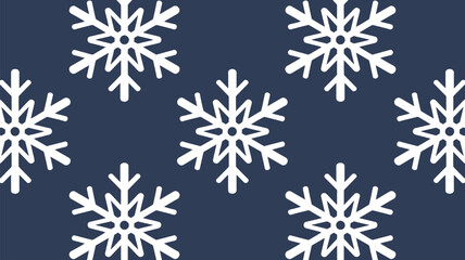 Fototapeta premium Winter season vibes with a seamless snowflake pattern, perfect for festive backgrounds and holiday projects bringing a touch of winter magic