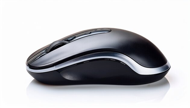 ultra quality image of wireless computer mouse isolated on white background