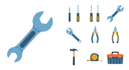 Assortment of Hand Tools for Repair and Construction Work.