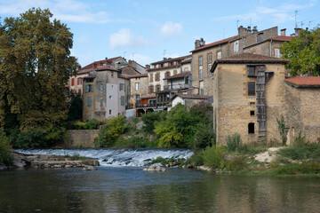 The charming town of Mont-de-Marsan is beautifully seen along the banks of the Midouze River. This stop on the Via Lemovicensis showcases historic buildings and lush greenery.