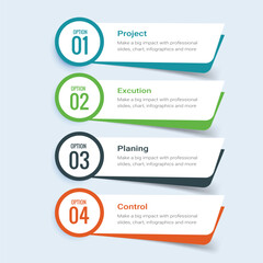 Business info graphic template design 