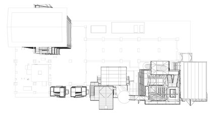 3D illustration of industrial project