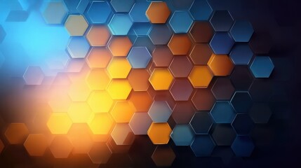 Beautiful hexagon pattern background in abstract style, suitable for digital art, prints, and creative applications.