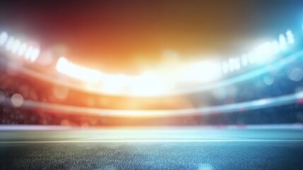 Blurred 3D lighting background for sports, perfect for event posters, social media, and dynamic visuals.