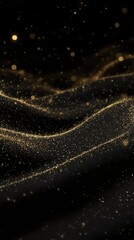 Sparkling texture background in black and gold, perfect for weddings, anniversaries, and sophisticated designs.