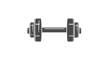 Simple Dumbbell Icon for Fitness and Workout.