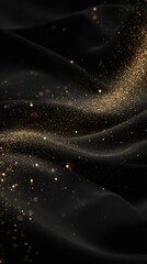 Sparkling texture background in black and gold, perfect for weddings, anniversaries, and sophisticated designs.