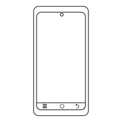 mobile phone line icon