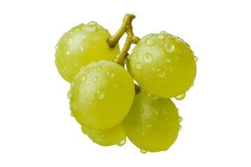 Fresh green grapes with water droplets offer vibrant healthy snacking and summer sweetness