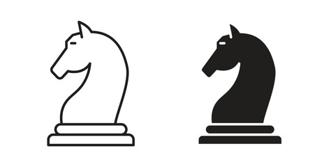 Chess icon. filled flat sign for mobile concept and web design