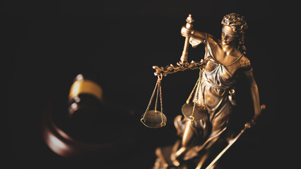 Lady Justice statue. Law and justice concept