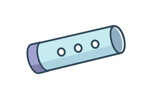 Cylindrical electrical fuse component with three holes for circuit protection