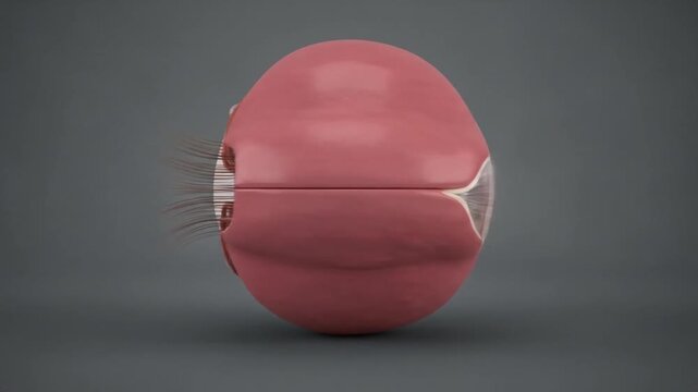 Detailed 3D Human Eye Anatomy Model Rotation for Medical Education and Ophthalmic Study