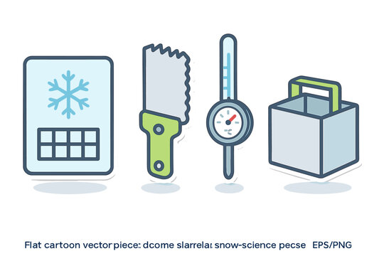 Essential equipment set for snow science research and avalanche safety assessment tools