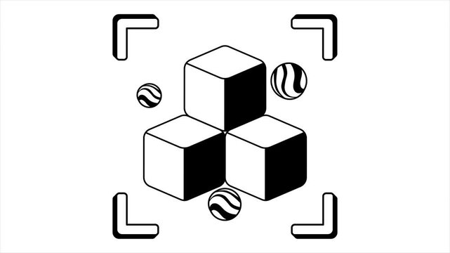 VR Blockchain Animated Mp4 File