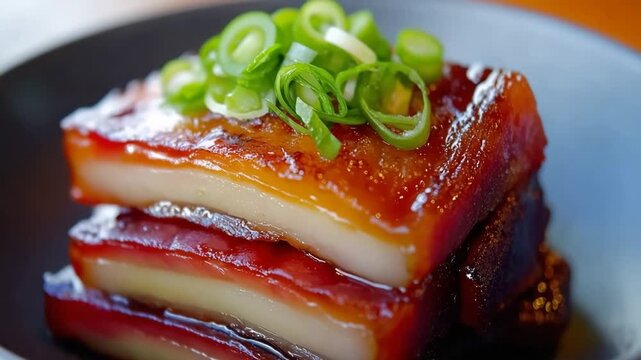 Watch a Gen Turbo camera capturing the beautiful details of a delicious pork belly dish and its preparation process
