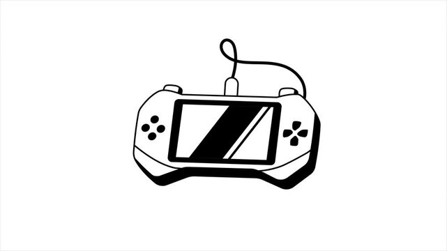 Console Portable Video Gaming Animated Mp4 File