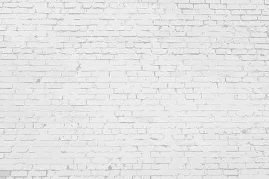 The texture of a vector illustration of a white brick wall