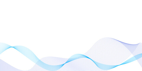 Futuristic background with dynamic flowing lines waves isolated on white background. Minimalist background for banners