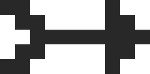 Pixel arrow  Pixel art different directions 8 bit gaming console style sign. Interface icon