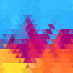 Obraz premium abstract colorful triangle pattern background. Vector illustration. eps 10