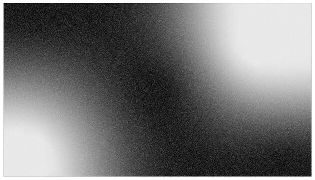 Monochrome grainy gradient abstract background texture banner.