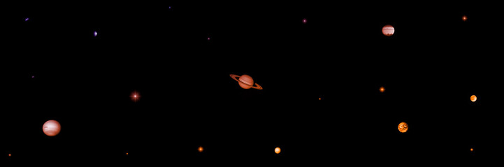 galaxy in a free space.