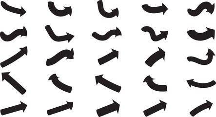 Set of arrow vector grunge brush, set  grunge arrow brush grunge arrow brush 