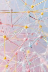 Minimal business AI knowledge graph smooth diagonals pastel structure